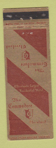 Matchbook Cover - Commodore Hotel Cleveland OH