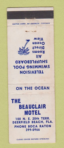 Matchbook Cover - Beauclair Motel Deerfield Beach FL