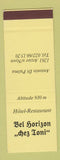 Matchbook Cover - Hotel Restaurant Bel Horizon SAMPLE