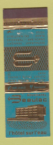 Matchbook Cover - Neuchatel Beaulac Hotel  WEAR