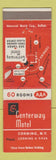 Matchbook Cover - Centerway Motel Corning NY