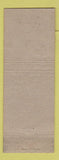 Matchbook Cover - Hotel Cumberland Plattsburg NY