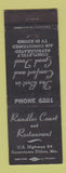 Matchbook Cover - Randles Court Motel Restaurant Eldon MO
