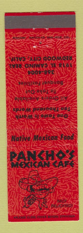 Matchbook Cover - Pancho's Mexican Cafe Redwood City CA