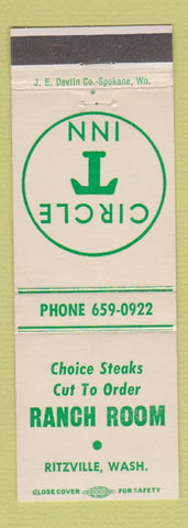 Matchbook Cover - Ccircle T Inn Ritzville WA