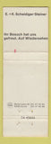 Matchbook Cover - Hotel Bahnhof Interlaken WEAR