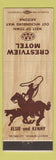 Matchbook Cover - Crestview Motel Out Wickenburg Way AZ