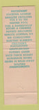 Matchbook Cover - Cliff Manor Motor Hotel Tucson AZ