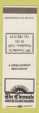 Matchbook Cover - Chronicle Bar Grill Pasadena CA