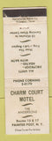 Matchbook Cover - Charm Court Motel Painted Post NY WEAR