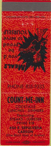 Matchbook Cover - Count me Inn Carson CA girlie