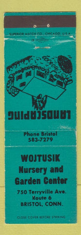 Matchbook Cover - Wojtusik Nursery and Garden Center Bristol CT