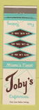 Matchbook Cover - Toby's Cafeterias Miami FL