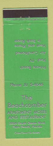 Matchbook Cover - Beachcomber Motel Palm Beach FL GREEN