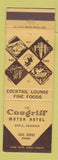 Matchbook Cover - Cosgriff Motor Hotel Craig Colorado