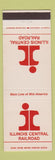 Matchbook Cover - Illinois Central Railroad