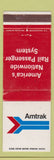 Matchbook Cover - Amtrak Railroad WEAR