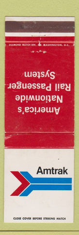 Matchbook Cover - Amtrak Railroad WEAR
