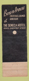 Matchbook Cover - Seneca Hotel Chicago IL Indian