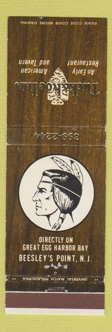 Matchbook Cover - Tuckahoe Inn Beesley's Point NJ Indian