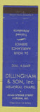 Matchbook Cover - Dillingham and Son Funeral Home Auburn ME