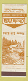 Matchbook Cover - Bhula Vista Resort Wisconsin Dells WI