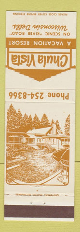 Matchbook Cover - Bhula Vista Resort Wisconsin Dells WI