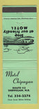 Matchbook Cover - Motel Chipagan Shippegan NB
