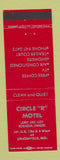 Matchbook Cover - Circle R Motel Unionville MO RED