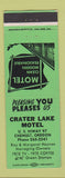Matchbook Cover - Crater Lake Motel Chemult OR