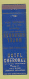 Matchbook Cover - Hotel Cherokee OK WEAR