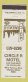 Matchbook Cover - Circle R Motel Salida Colorado