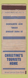 Matchbook Cover - Christine's Tourists Home Keene NH WORN
