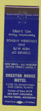 Matchbook Cover - Creston House Motel Battle Creek MI BLUE