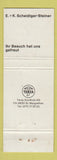 Matchbook Cover - Hotel Bahnhof Interlaken