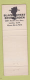 Matchbook Cover - Ratskeller Los Angeles CA Lomita WEAR