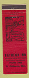 Matchbook Cover - Rathfon Inn Port Colborne ON