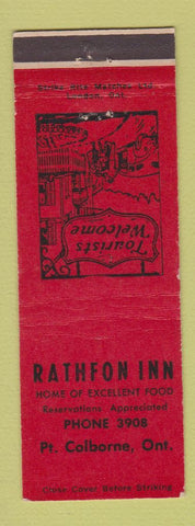Matchbook Cover - Rathfon Inn Port Colborne ON