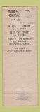 Matchbook Cover - Rae's Cocktail Lounge Empire CA BLACK