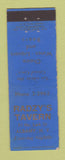 Matchbook Cover - Radzy's Tavern Albany NY WEAR