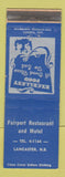 Matchbook Cover - Fairport Restaurant Motel Lancaster NB