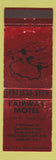 Matchbook Cover - Fairway Motel Hershey PA RED