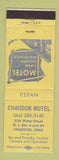 Matchbook Cover - Chardon Motel Chardon OH YELLOW