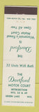 Matchbook Cover - Dartford Motor Court Green Lake WI