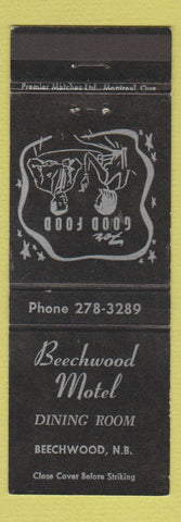 Matchbook Cover - Beechwood Motel Beechwood NB