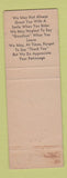 Matchbook Cover - Chasm Colony Motel Au Sable Chasm NY