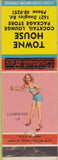 Matchbook Cover - Towne House pinup NO TOWN