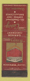 Matchbook Cover - Hotel Casey Scranton PA #2 MAROON WEAR