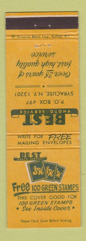 Matchbook Cover - Best Photo Service Syracuse NY