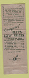 Matchbook Cover - Best Photo Service Syracuse NY